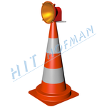 Photo: Traffic cone with halogen lamp DKH-75