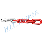 Photo: Link chain red-white 6mm