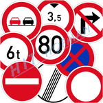Photo: Traffic signs indicating restrictions