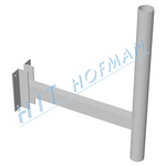 Photo: Wall-mounting bracket for ø60/570mm