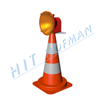 Photo: Traffic cone with halogen lamp DKH-50