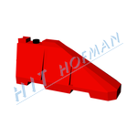 Photo: Plastic crash barrier end KPS red